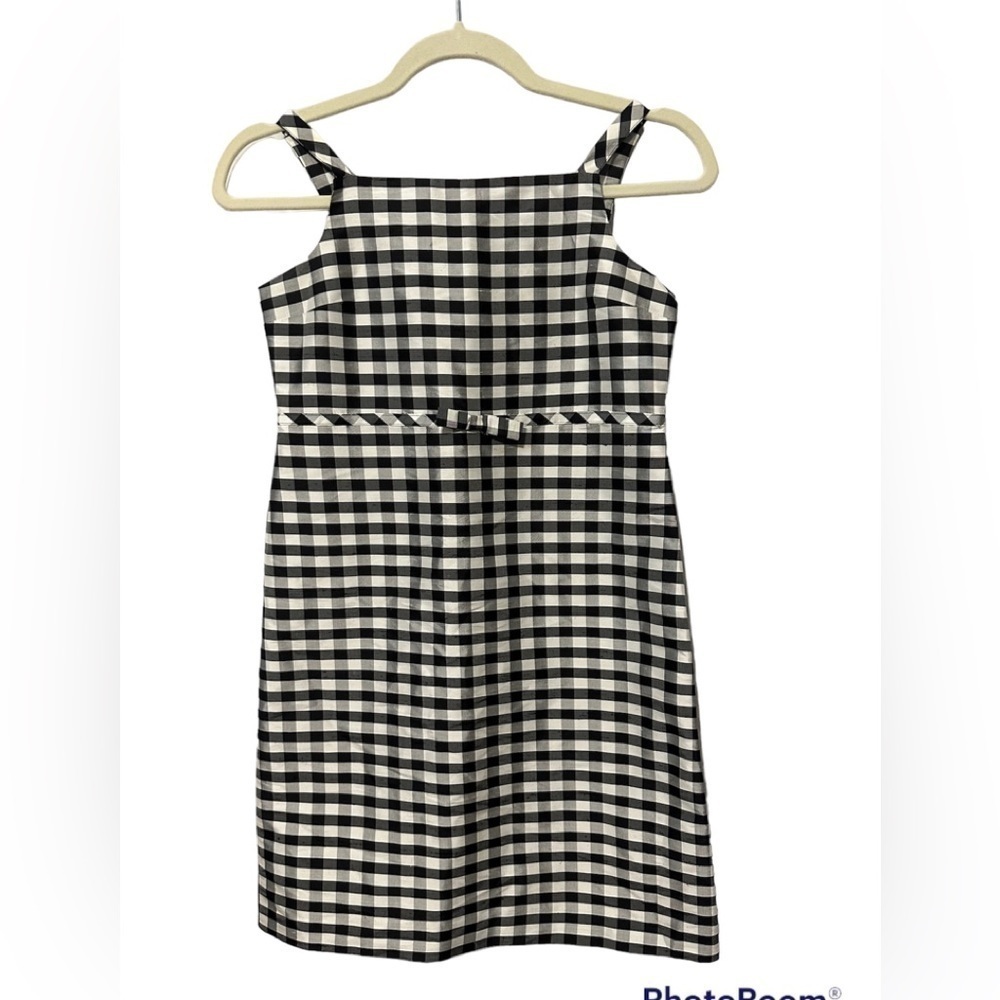 Talbots Kids Gingham Silk Dress Size 12